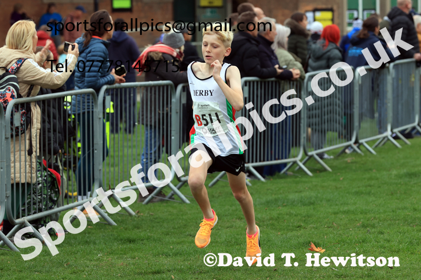 Boys Under-13s relay, 2025 Northern Cross Country Relays, Graves Park, Sheffield. Photo: David T. Hewitson/Sports for All Pics